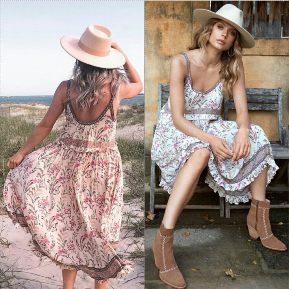 Spell & The Gypsy Maisie Floral Strappy Dress Womens Size Small